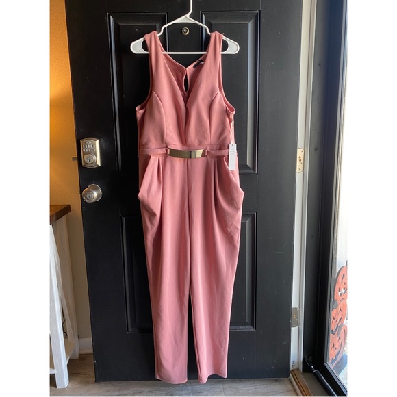 Iris Basic Pants - NWT Iris Basic Pink sleeveless jumpsuit Size 2XL
